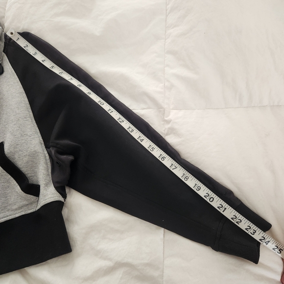 Blanc Noir Hoodie Jacket Size S Black Gray, full zip. Great for travel - Picture 7 of 10